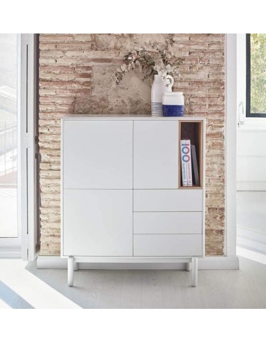 TEULAT MUEBLE AUXILIAR CORVO 100X40, CREMA