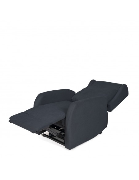 Poltrona Power Lift com 2 Motores e molas ensacadas SAORI Cinza escuro