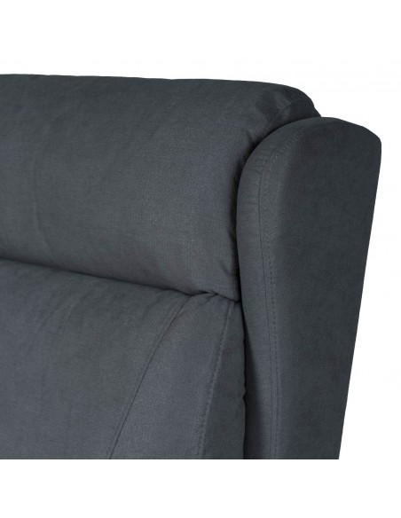 Poltrona Power Lift com 2 Motores e molas ensacadas SAORI Cinza escuro