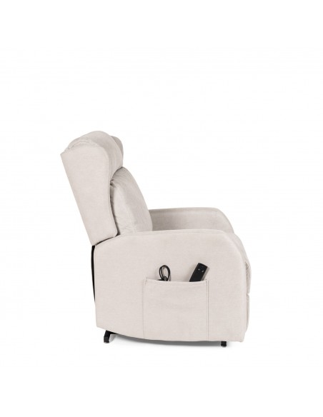 Poltrona Power Lift com 2 Motores e molas ensacadas SAORI bege