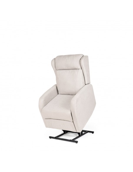 Poltrona Power Lift com 2 Motores e molas ensacadas SAORI bege