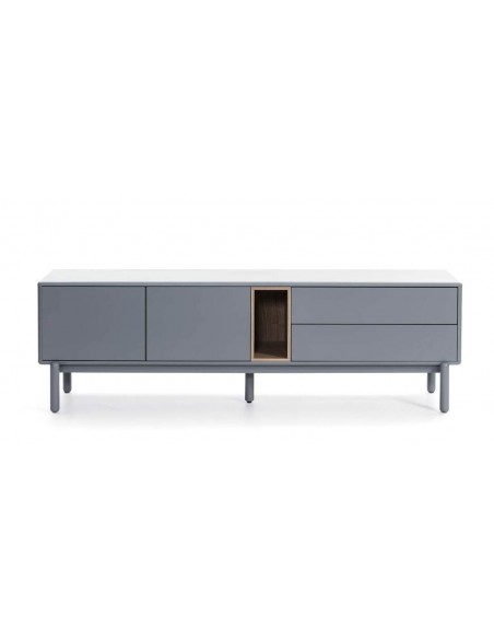 TEULAT RACK PARA TV CORVO 180, CINZA PÉROLA