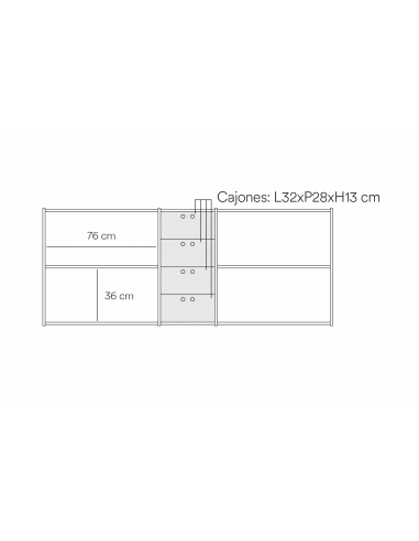 Teulat Wally Aparador minimalista 197 X 80 MDF...