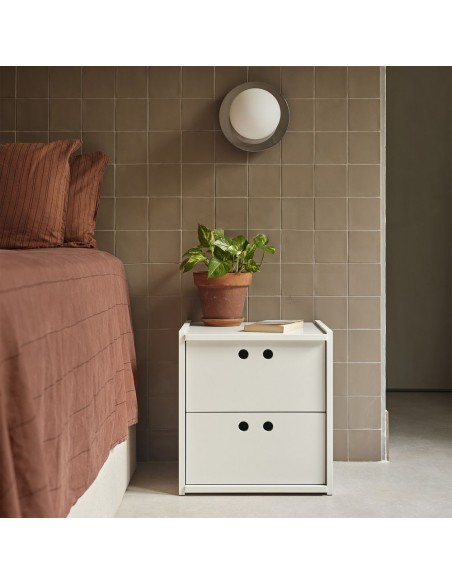 Teulat WALLY mesita de noche 40X42 MDF crema