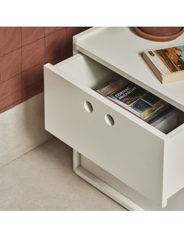 Teulat WALLY mesita de noche 40X42 MDF crema