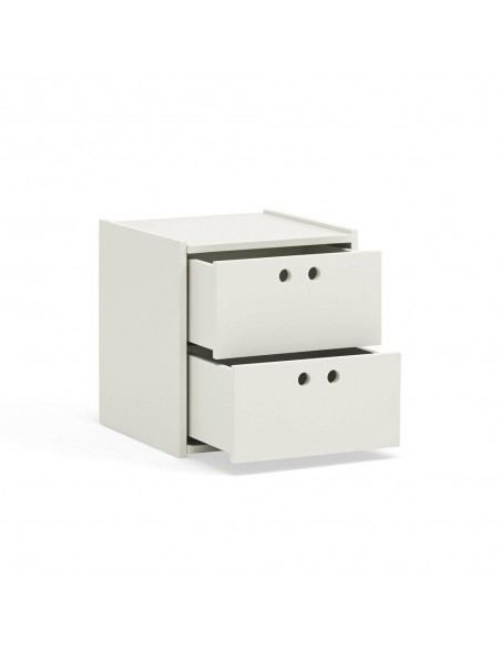 Teulat WALLY mesita de noche 40X42 MDF crema