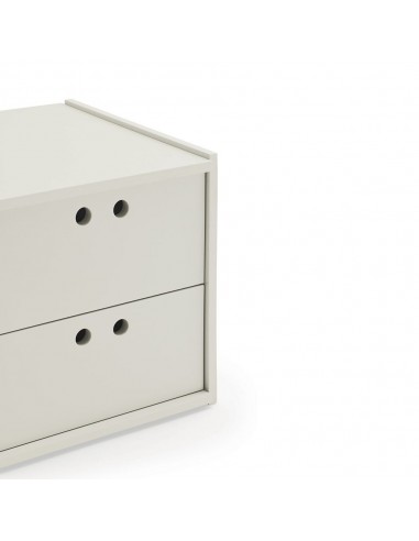 Teulat WALLY mesa de cabeceira 40X42 MDF creme