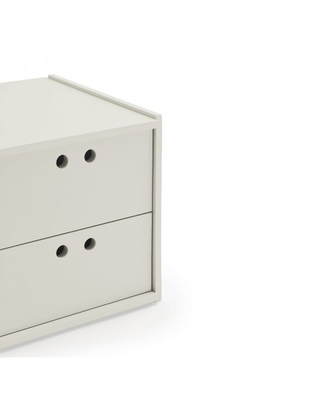 Teulat WALLY mesita de noche 40X42 MDF crema