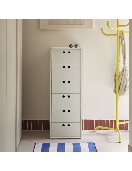 Teulat WALLY comoda alta minimalista 118 X 40 MDF crema