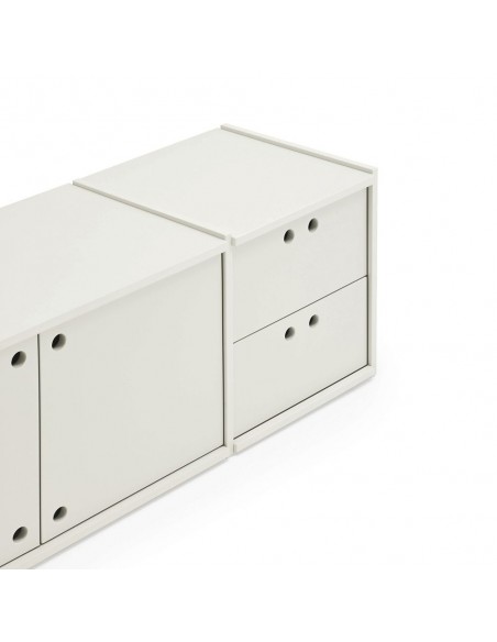 Teulat WALLY Móvel TV minimalista 157 X 42 MDF lacado creme