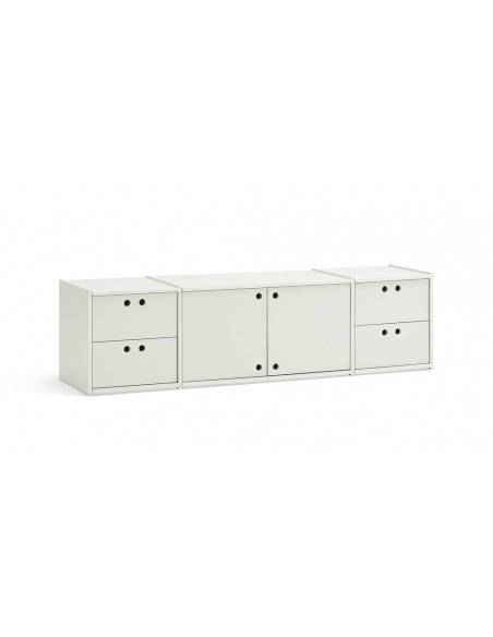 Teulat WALLY Móvel TV minimalista 157 X 42 MDF lacado creme