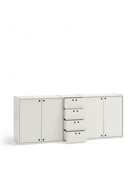 Teulat Wally aparador minimalista 197 X 80 MDF lacado crema