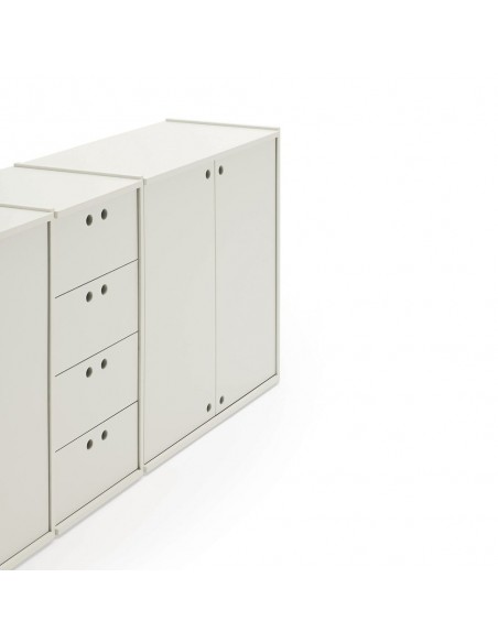 Teulat Wally aparador minimalista 197 X 80 MDF lacado crema