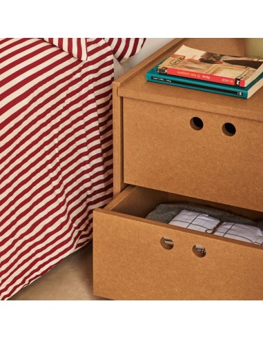 Teulat WALLY mesita de noche 40X42 MDF natural