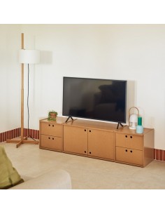 Teulat WALLY mueble de TV minimalista 157 X 42 MDF lacado... 2