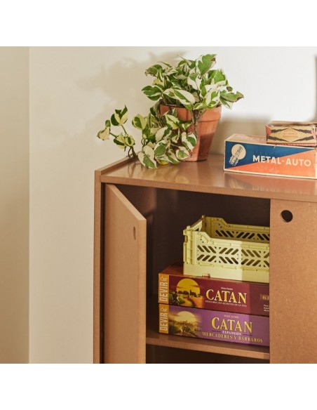 Teulat Wally aparador minimalista 197 X 80 MDF lacado natural