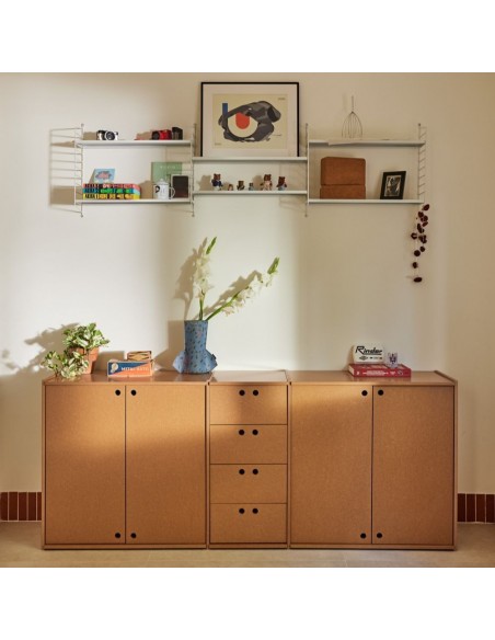 Teulat Wally aparador minimalista 197 X 80 MDF lacado natural