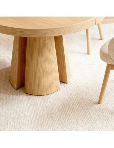 Mesa redonda extensível MARCELLA 120 (170), em...