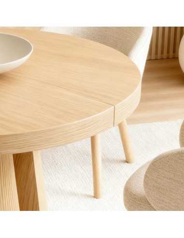 Mesa redonda extensible MARCELLA 120 (170) en...