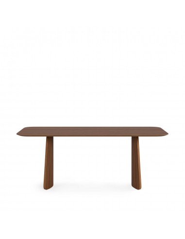 Mesa de madeira nogueira minimalista KIMBERLY...