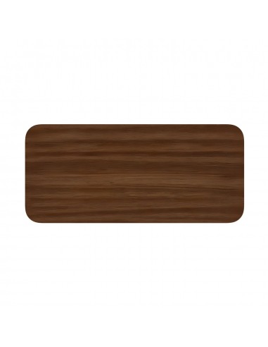 Mesa de madeira nogueira minimalista KIMBERLY...