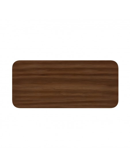Mesa de madeira nogueira minimalista KIMBERLY 200 x 90