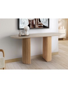 Consola IRATI 130x42, design elegante em símil de pedra e... 2