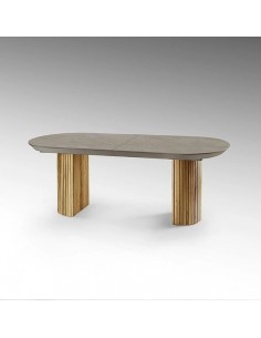 Mesa extensible grande IRATI 206 (283) x 103 madera y...