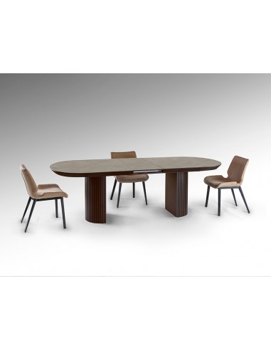 Mesa extensible grande IRATI 206 (283), marrón...