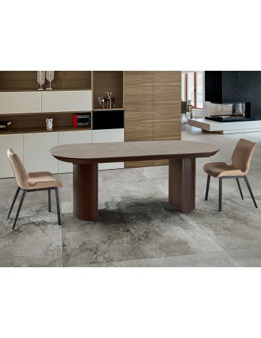 Mesa extensible grande IRATI 206 (283), marrón...