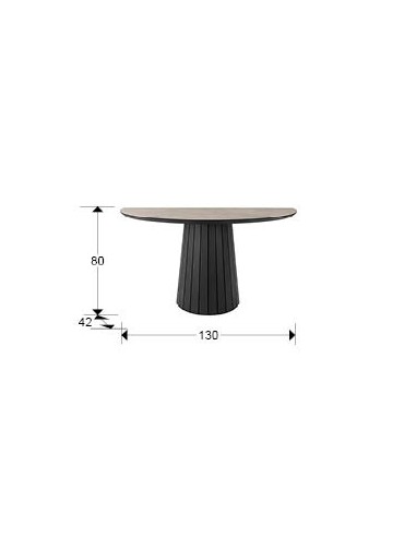 Consola de design KORIA 130 x 42, tampo efeito...