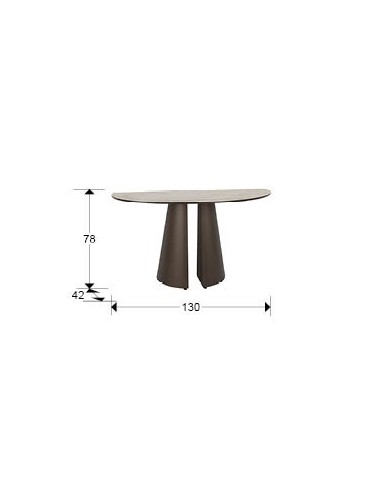 Console de design SAMARA 130, acabamento...