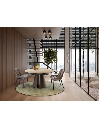 Mesa redonda de design SAMARA 138, símil...