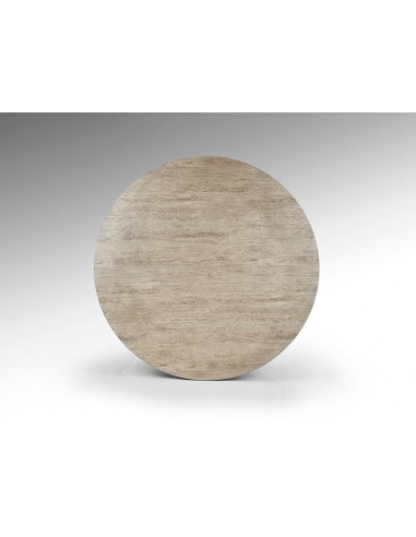 Mesa redonda SAMARA 138 cm, símil travertino y...