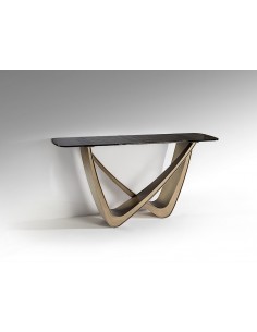 Consola recibidor de diseño GENESIS 150 en bronce y...