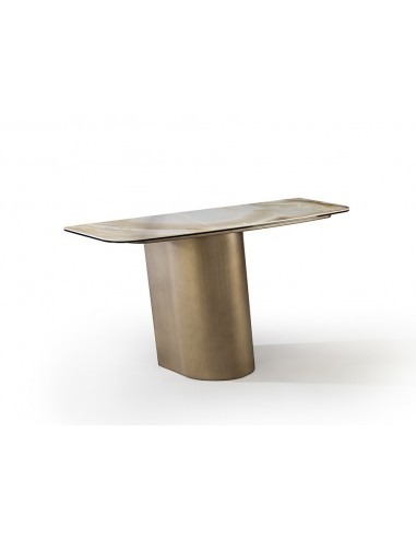 Consola recibidor de diseño NUMA 150 en latón...