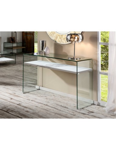 Consola de vidro curvo SONOMA 125x40,...