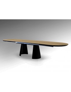 Mesa de design extensível grande CAPRI, de 206 a 406 cm,...