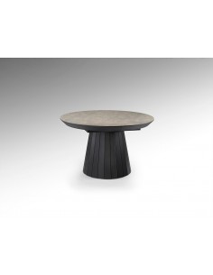 Mesa redonda extensível KORIA, 130 a 230 cm, MDF em...