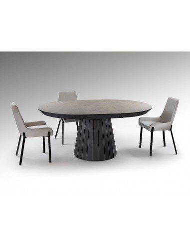 Mesa redonda extensível KORIA, 130 a 230 cm,...