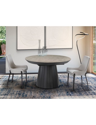 Mesa redonda extensible KORIA de 130 a 230 cm,...