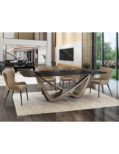 Mesa de diseño italiano GENESIS 240 cm, Cristal... 2