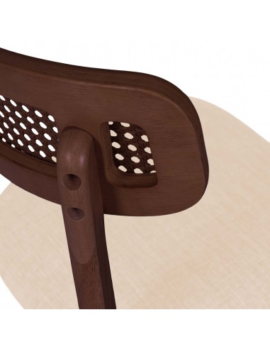 Silla de madera nogal SHIRLEY diseño...