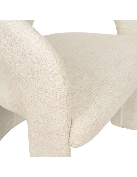 Silla toda tapizada de diseño orgánico LORETTA