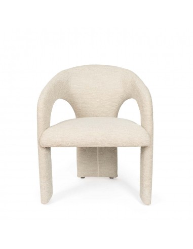 Cadeira totalmente estofada com design orgânico...