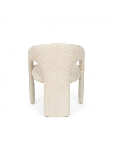 Cadeira totalmente estofada com design orgânico LORETTA