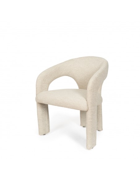 Silla toda tapizada de diseño orgánico LORETTA