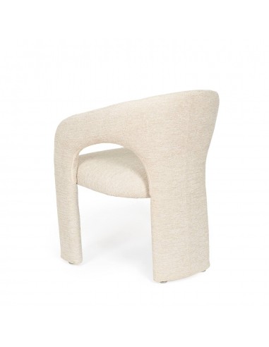 Cadeira totalmente estofada com design orgânico...