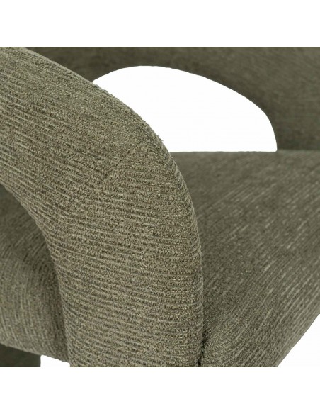 Silla toda tapizada de diseño orgánico LORETTA