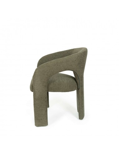 Cadeira totalmente estofada com design orgânico...